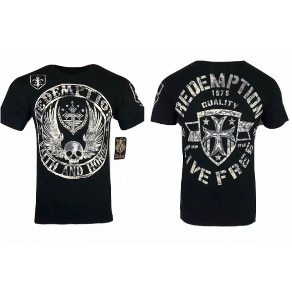 ARCHAIC AFFLICTION Mens T-Shirt MIDKNIGHT Premium - Picture 2 of 8